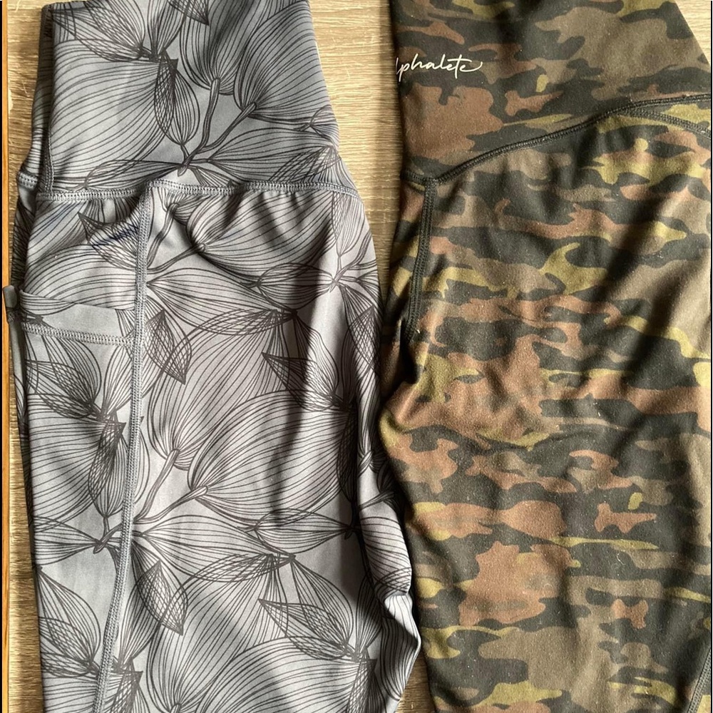 Alphalete camo leggings M